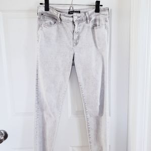abercrombie light gray skinny jeans